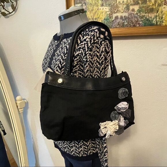 David Kahn cream and navy patterned sweater Small - Picture 6 of 12